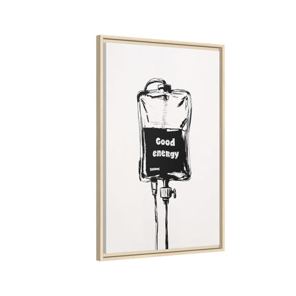 Framed Canvas - Good Energy IV Bag