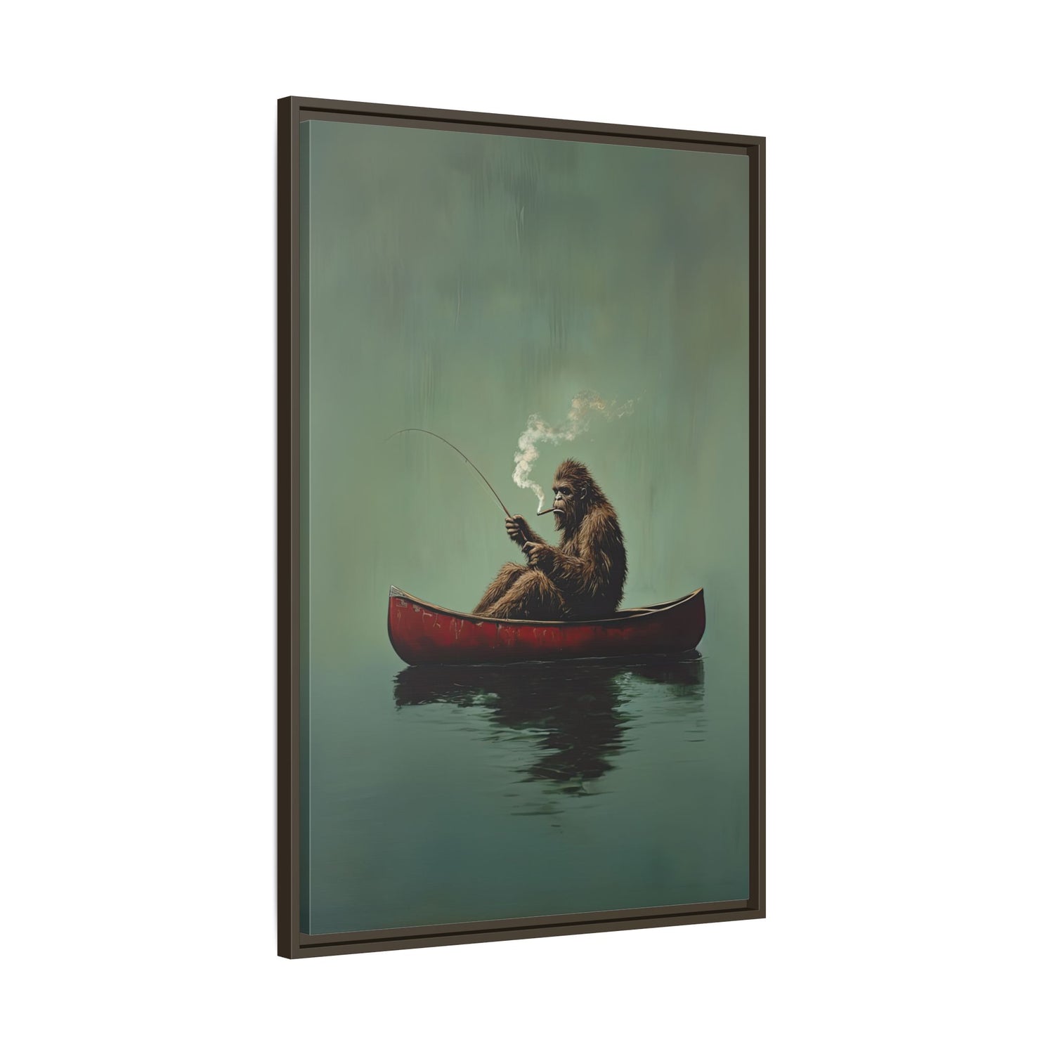 Framed Canvas - Bigfoot Canoe Adventure