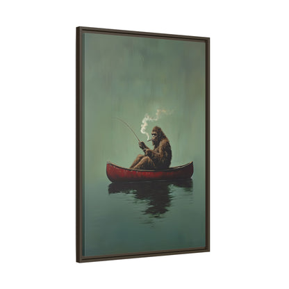 Framed Canvas - Bigfoot Canoe Adventure