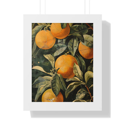 Framed Paper Print - Citrus Grove Splendor