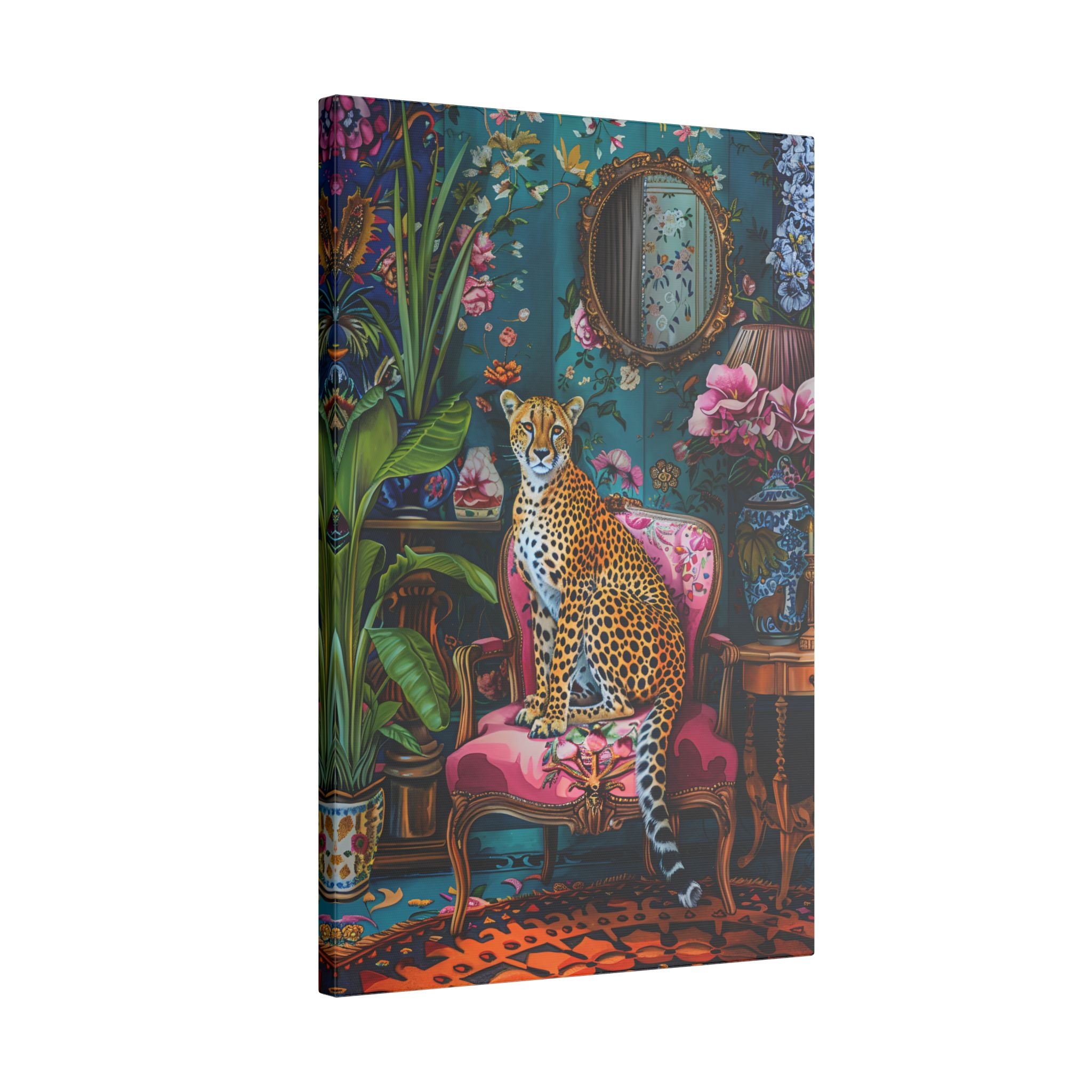 .75" Matte Canvas - Regal Cheetah Reverie
