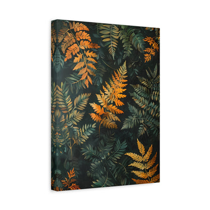 1.25" Matte Canvas - Golden Fern Elegance