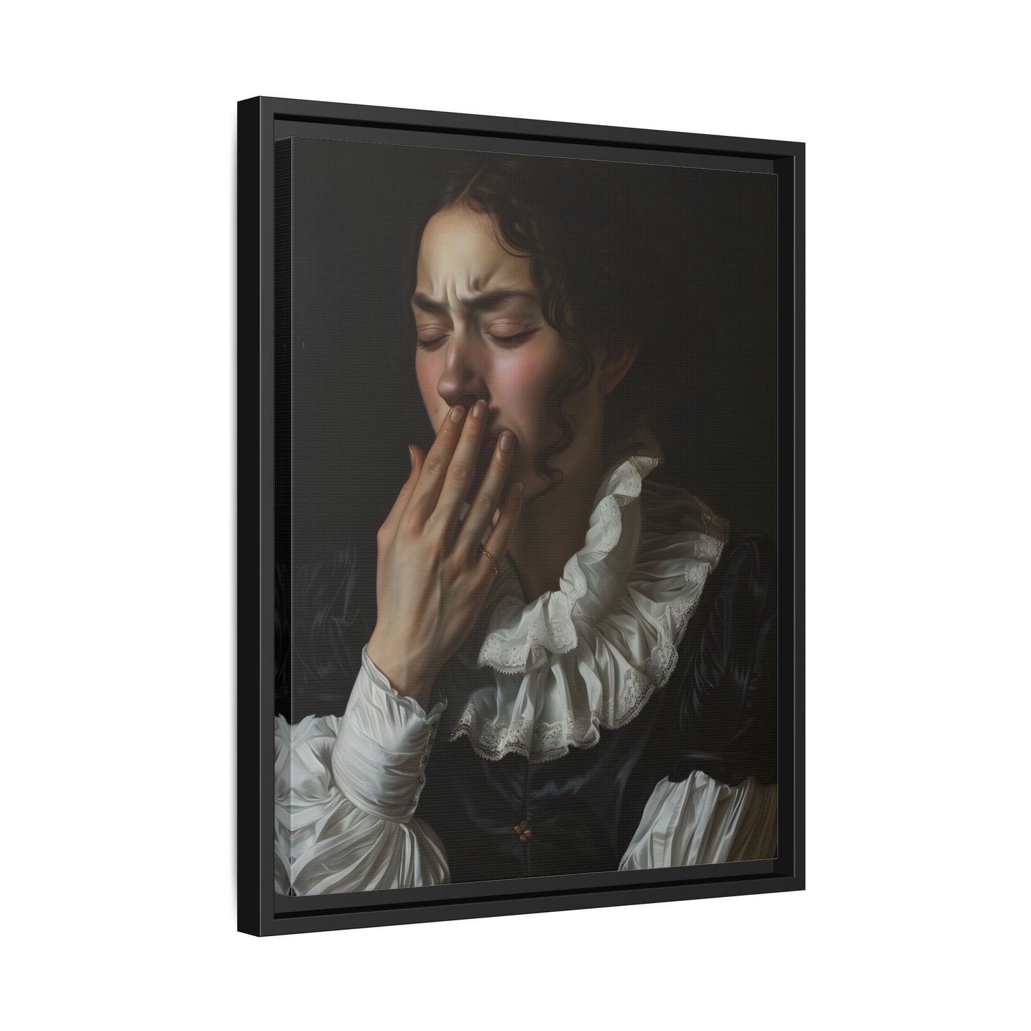 Framed Canvas - Oh No, It Hit Me