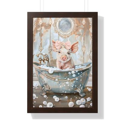 Framed Paper Print - Piglet&