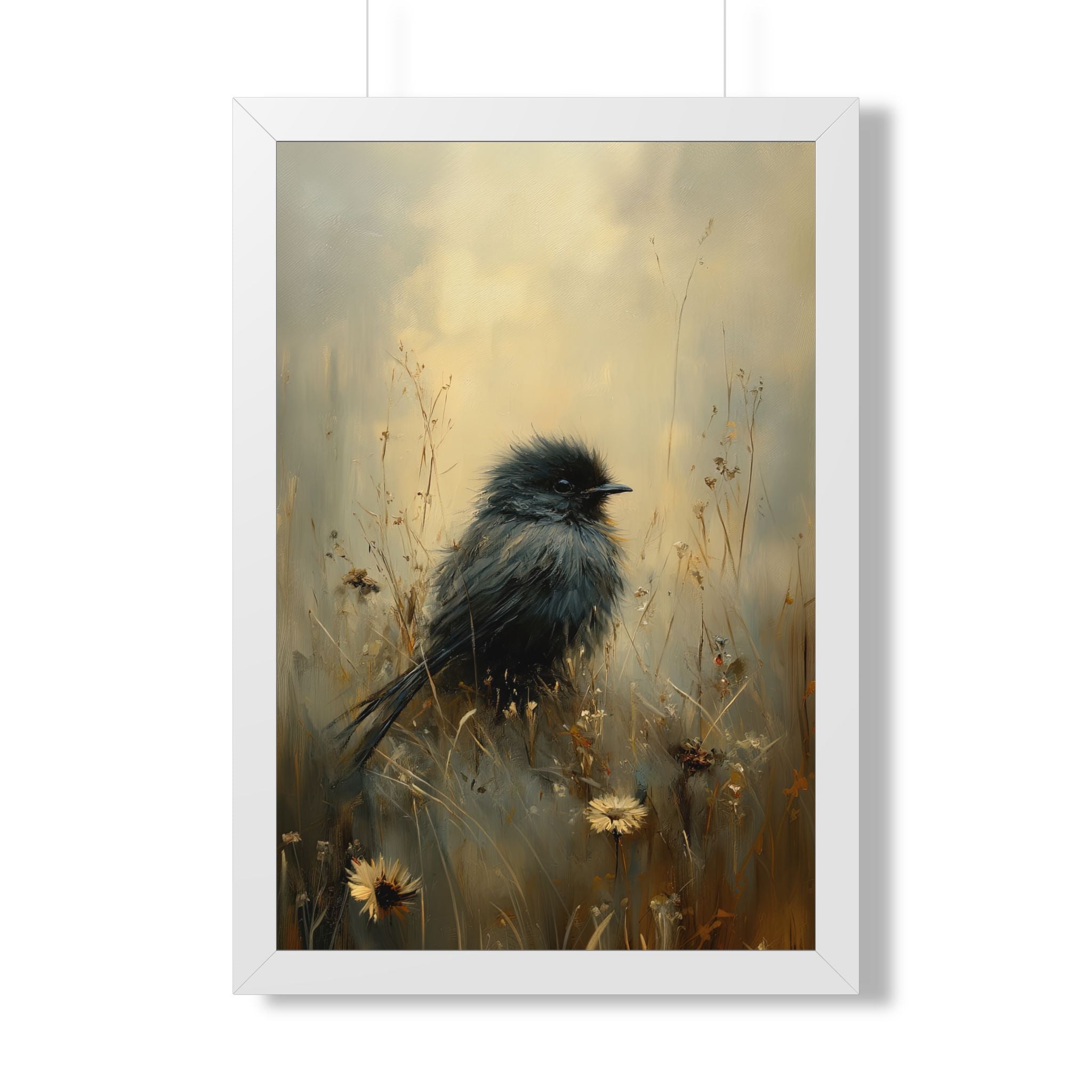 Framed Paper Print - Golden Meadow Bird