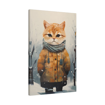 .75&quot; Matte Canvas - Cozy Kitty&