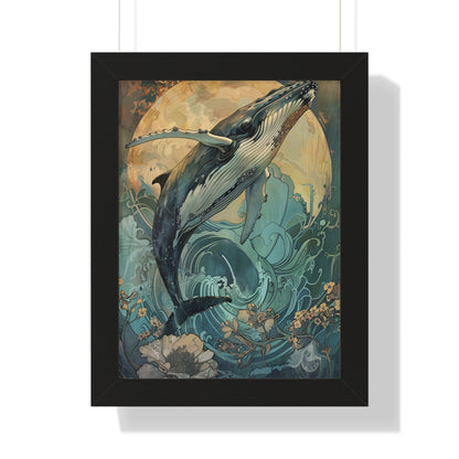 Framed Paper Print - Moonrise Humpback Bloom