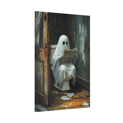 1.25" Matte Canvas - Ghostly Bathroom Break