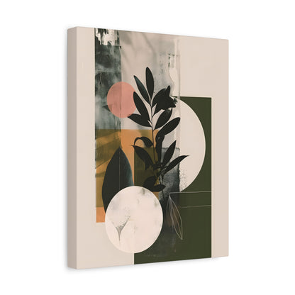 1.25" Matte Canvas - Earthy Geometric Botanicals