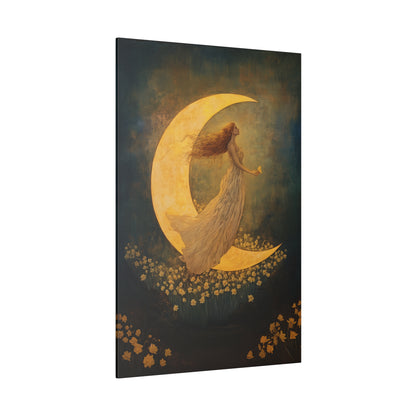 .75" Matte Canvas - Moonlit Dreamer with Daffodils