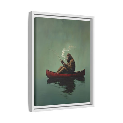 Framed Canvas - Bigfoot Canoe Adventure