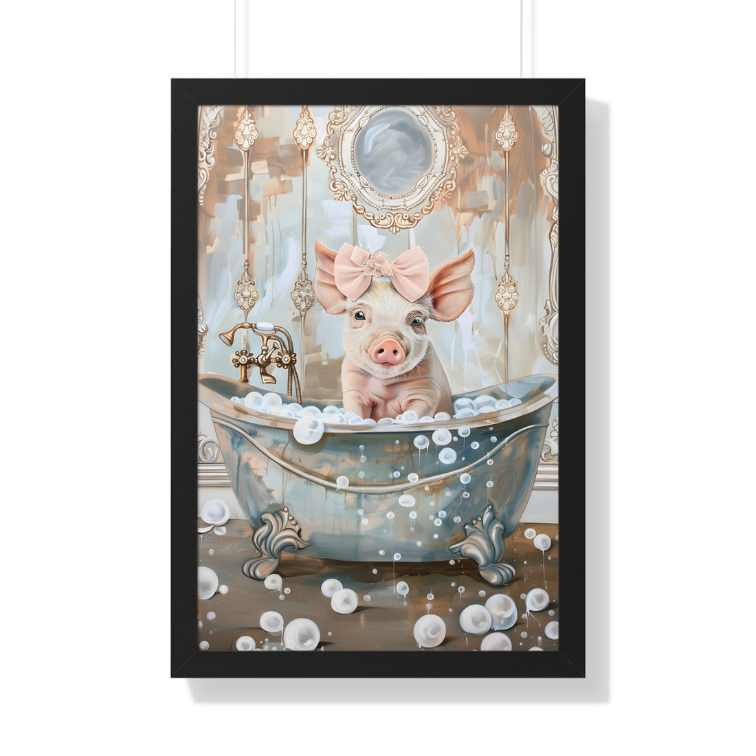 Framed Paper Print - Piglet&