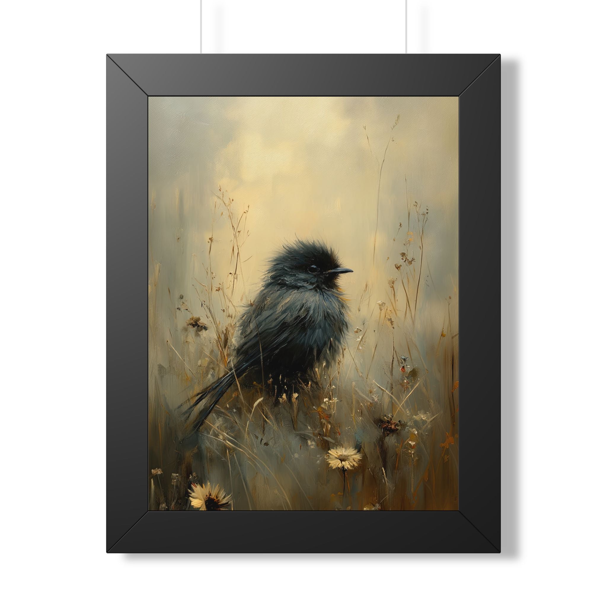 Framed Paper Print - Golden Meadow Bird