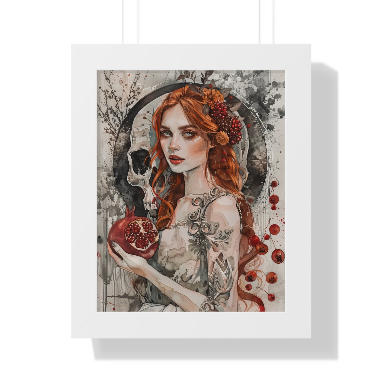 Framed Paper Print - Persephone’s Pomegranate Curse