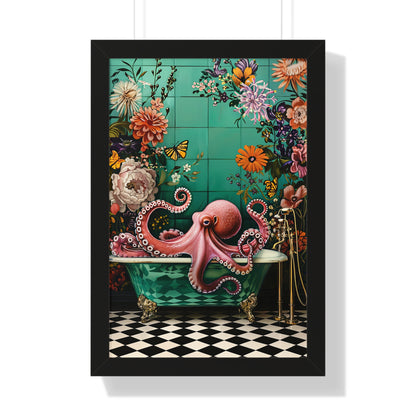 Framed Paper Print - Octopus Bath Royale