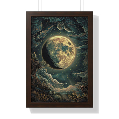 Framed Paper Print - Waxing Gibbous Dreamscape