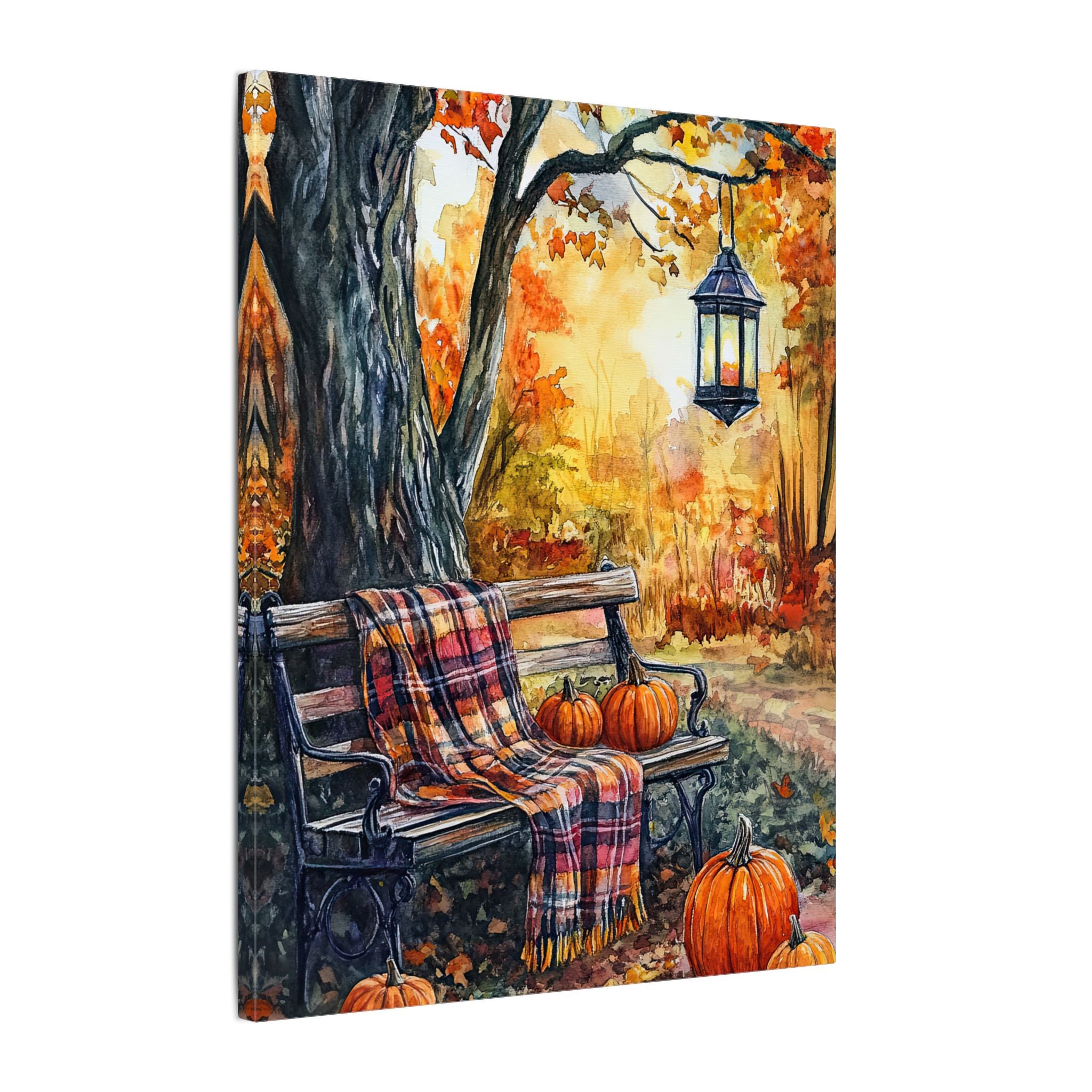 .75" Matte Canvas - Golden Pause in Fall