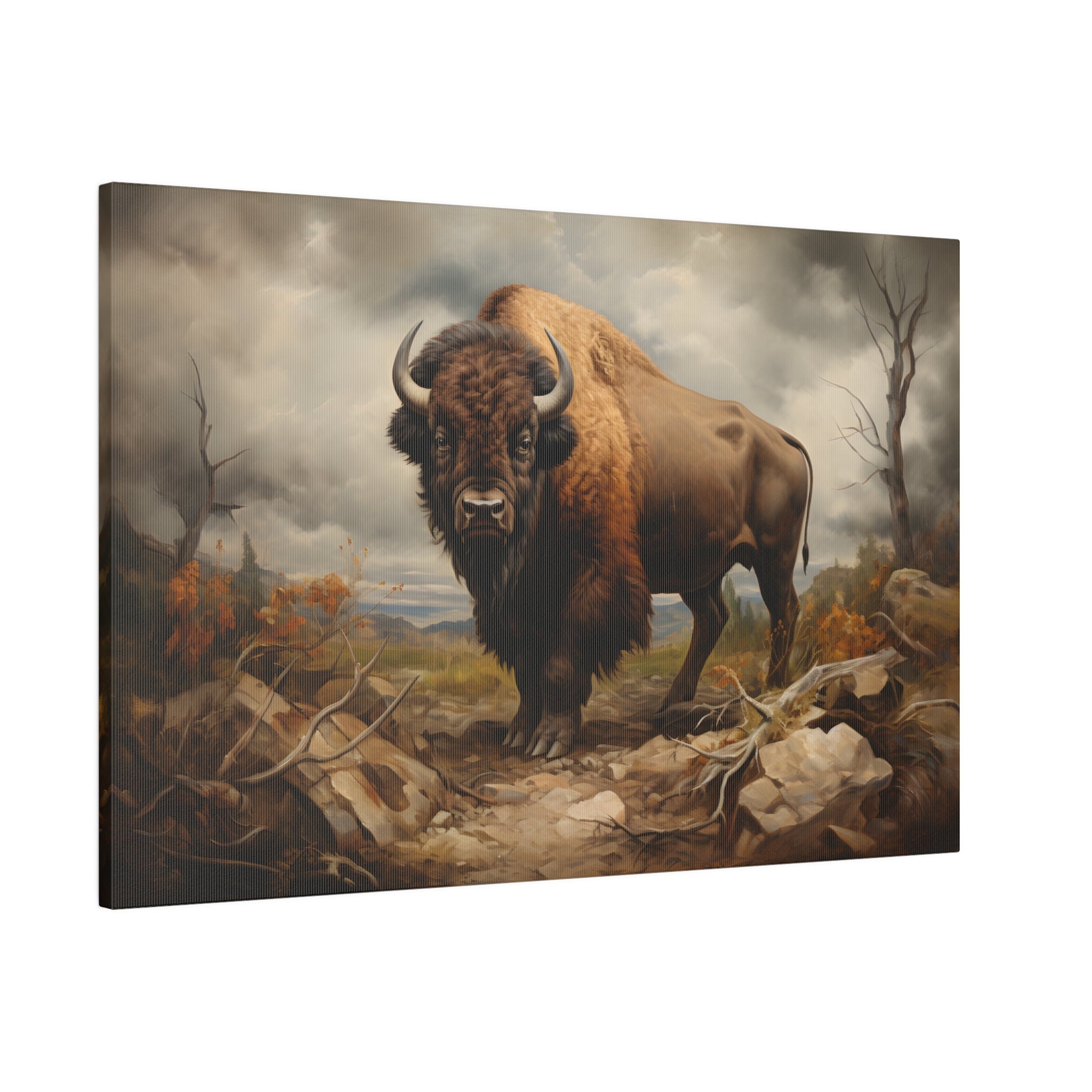 .75&quot; Matte Canvas -  Thundering Prairie King