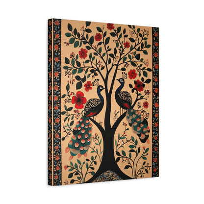 1.25" Matte Canvas - Lovers Under Blooming Canopy
