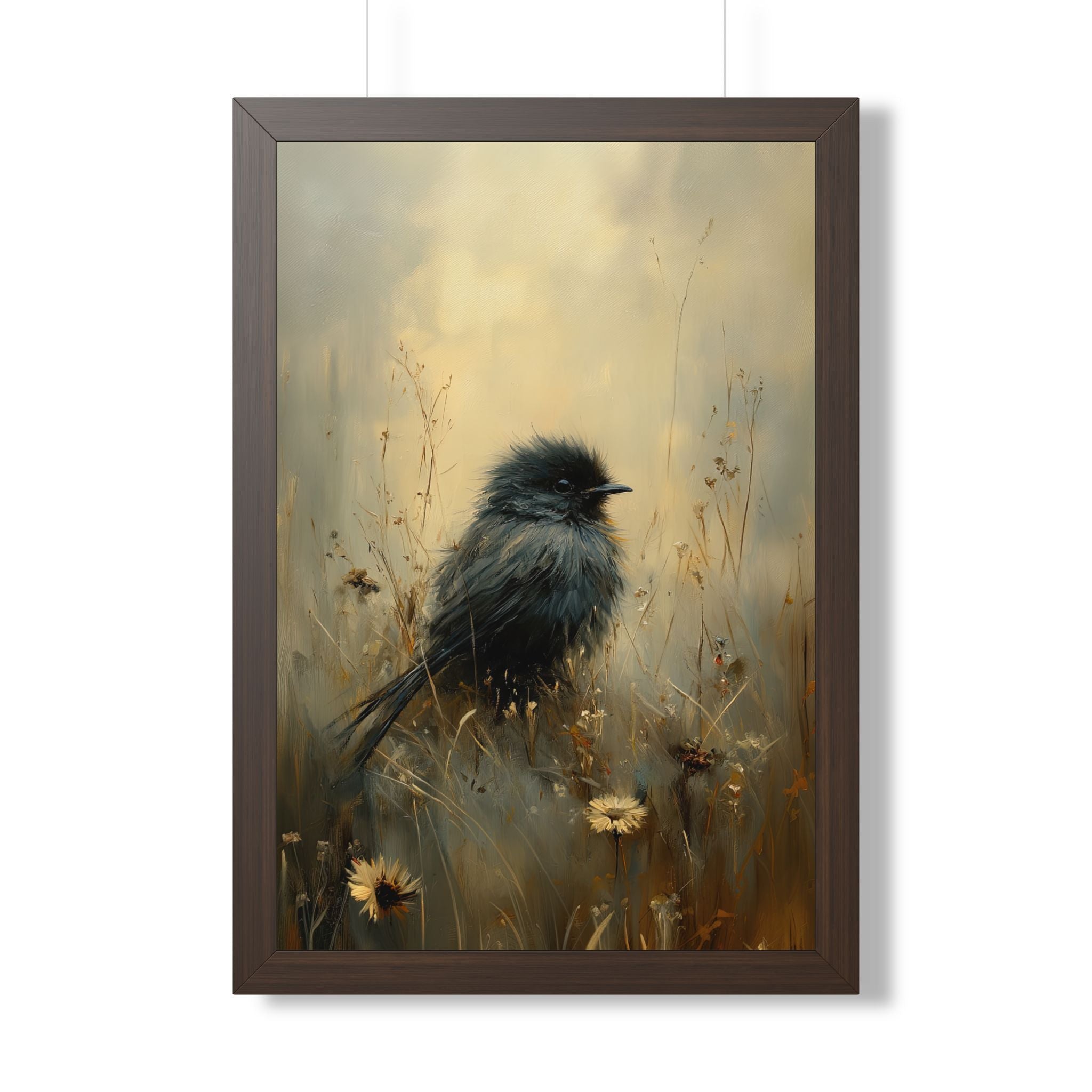 Framed Paper Print - Golden Meadow Bird
