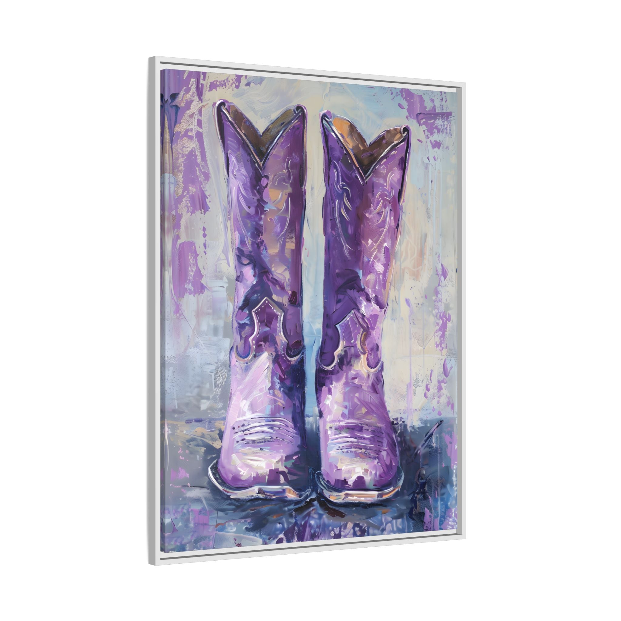 Framed Canvas - Violet Cowgirl Spirit