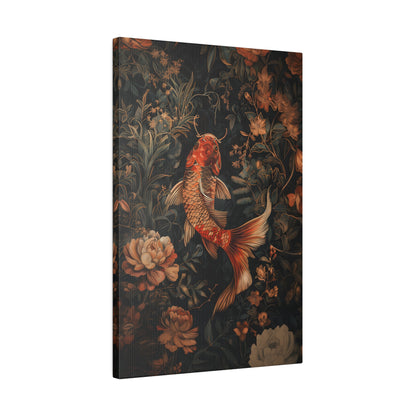 .75&quot; Matte Canvas - Enchanted Koi Garden