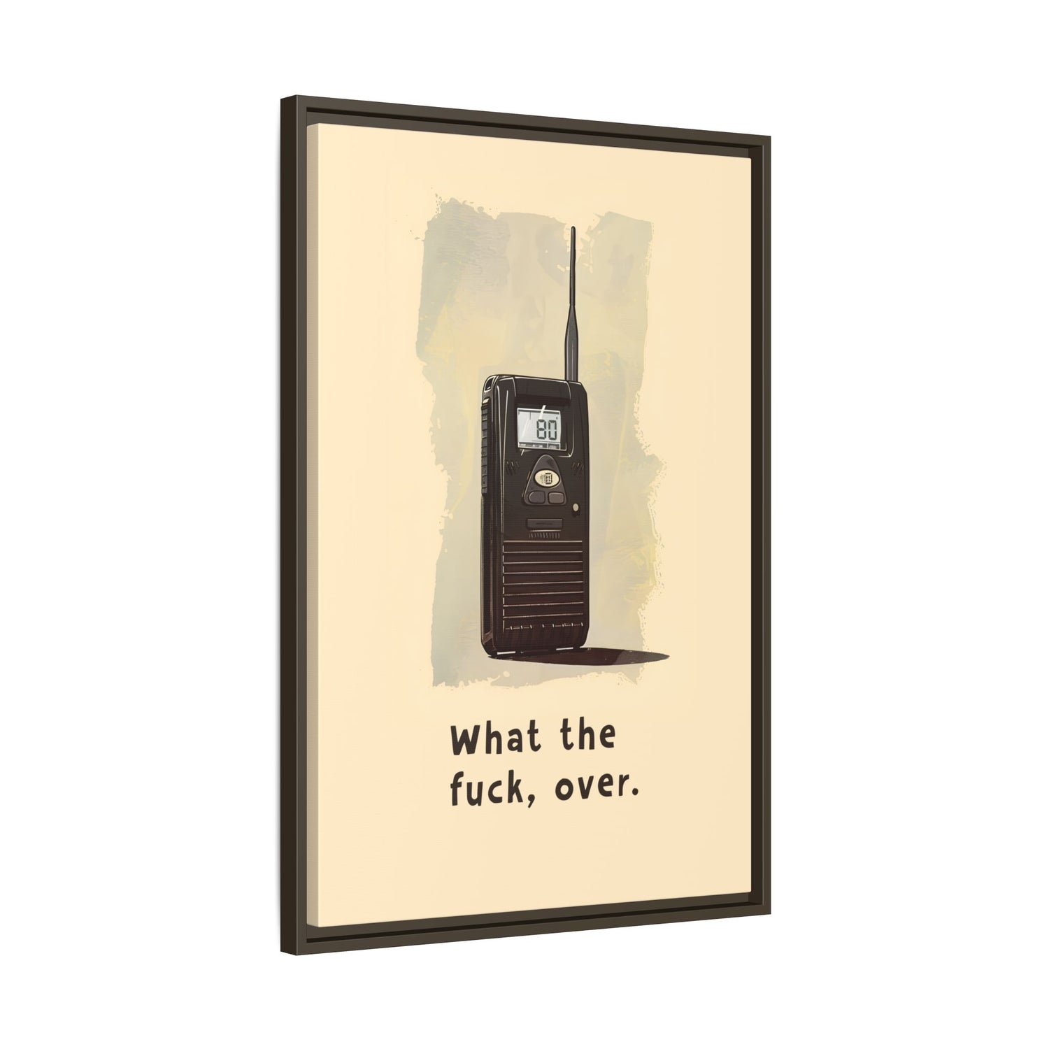 Framed Canvas - Walkie Talkie WTF Moment