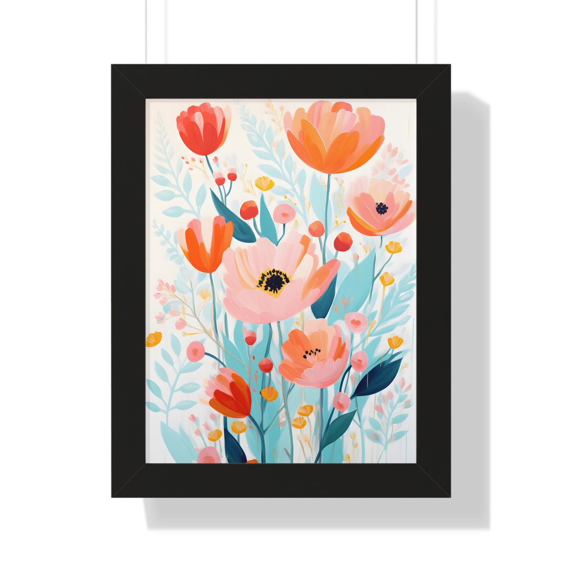 Framed Paper Print - Vivid Blossom Harmony