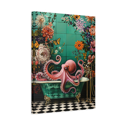 1.25" Matte Canvas - Octopus Bath Royale