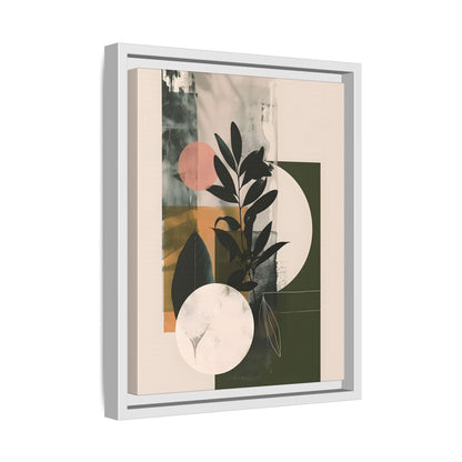 Framed Canvas - Earthy Geometric Botanicals