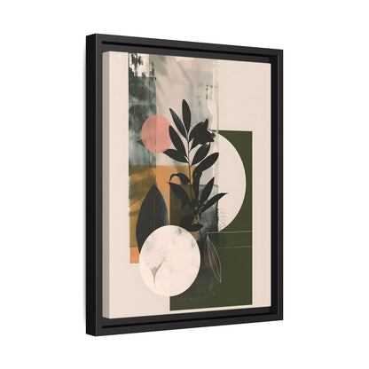 Framed Canvas - Earthy Geometric Botanicals