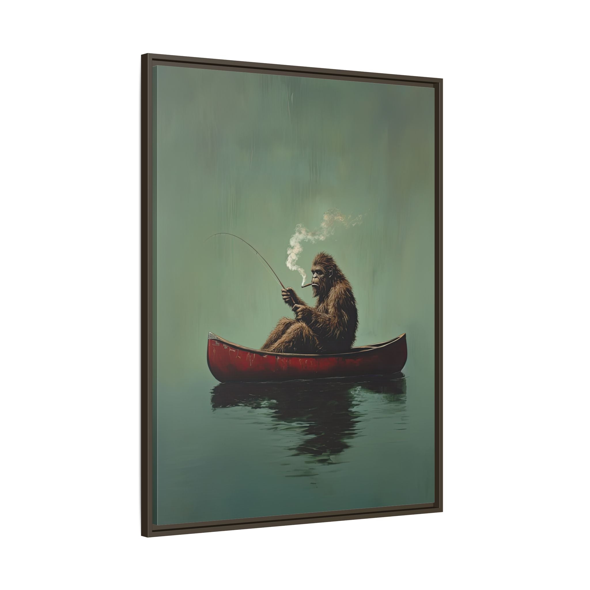Framed Canvas - Bigfoot Canoe Adventure