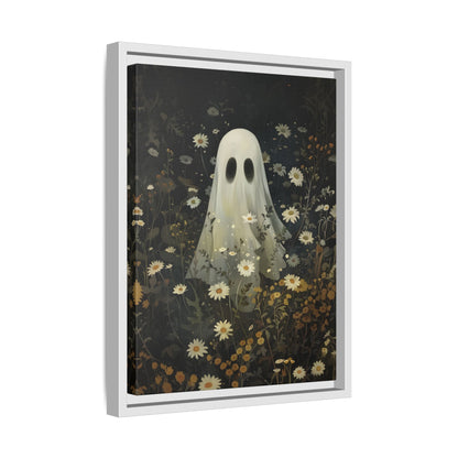 Framed Canvas - Daisy Meadow Ghost
