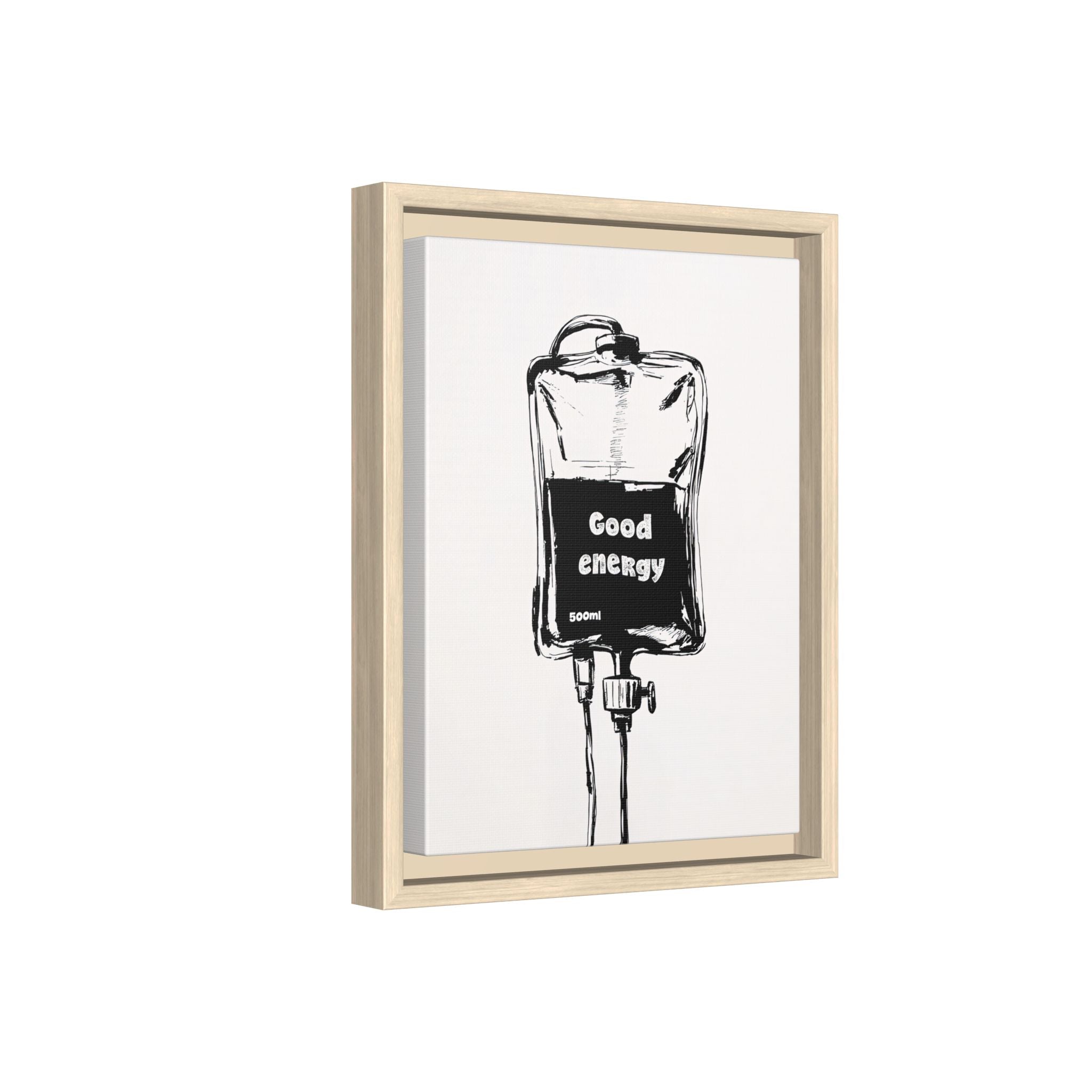 Framed Canvas - Good Energy IV Bag