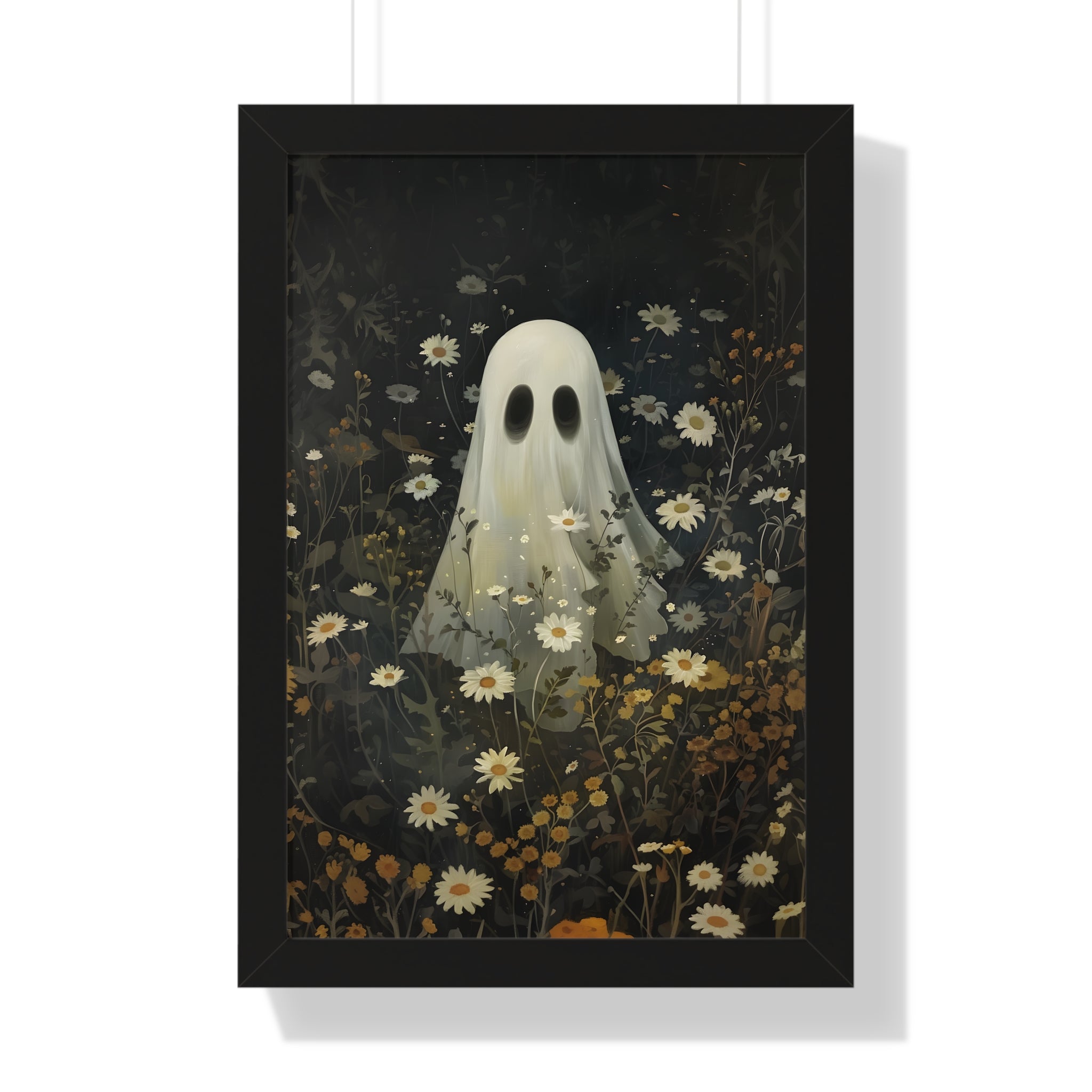 Framed Paper Print - Daisy Meadow Ghost