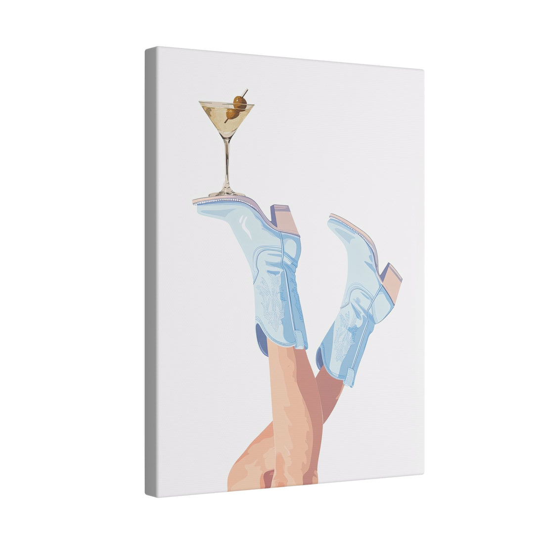 .75" Matte Canvas - Boots Up, Cheers Babe