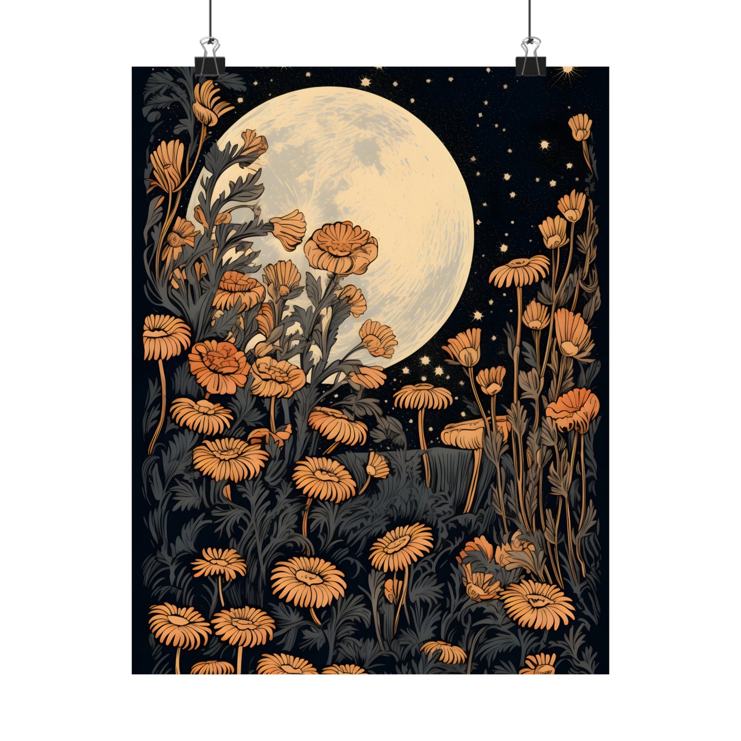 Moonlit Floral Serenade