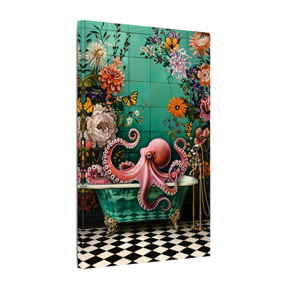 .75" Matte Canvas - Octopus Bath Royale