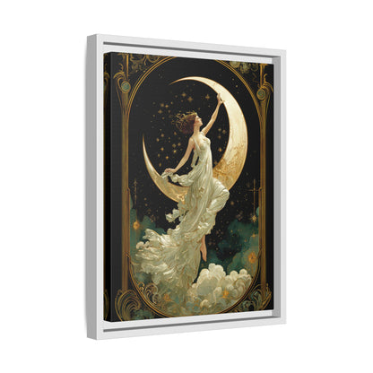 Framed Canvas - Moon Goddess Ascending