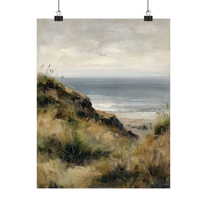 Misty Coastal Seascape