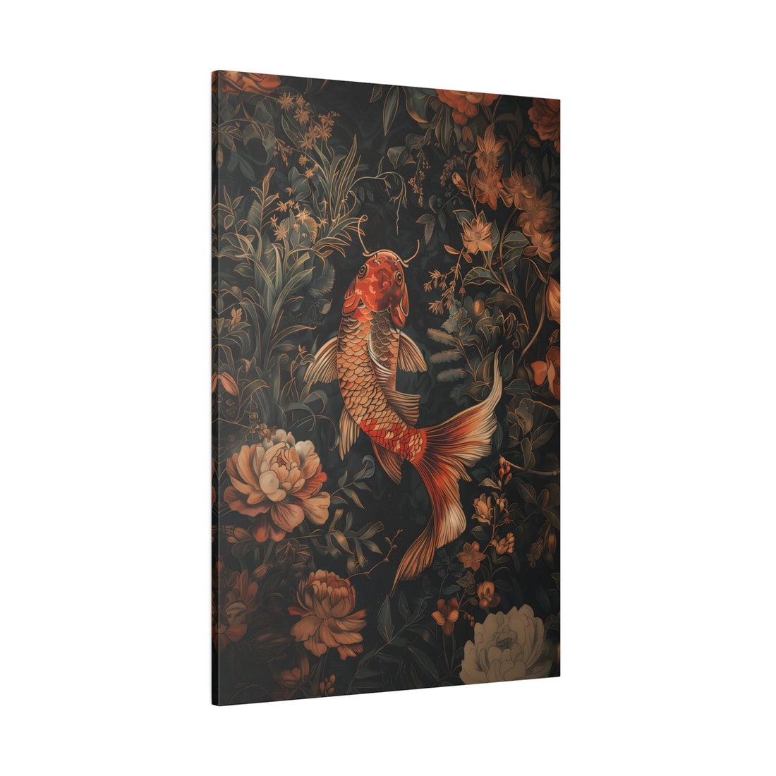 .75&quot; Matte Canvas - Enchanted Koi Garden