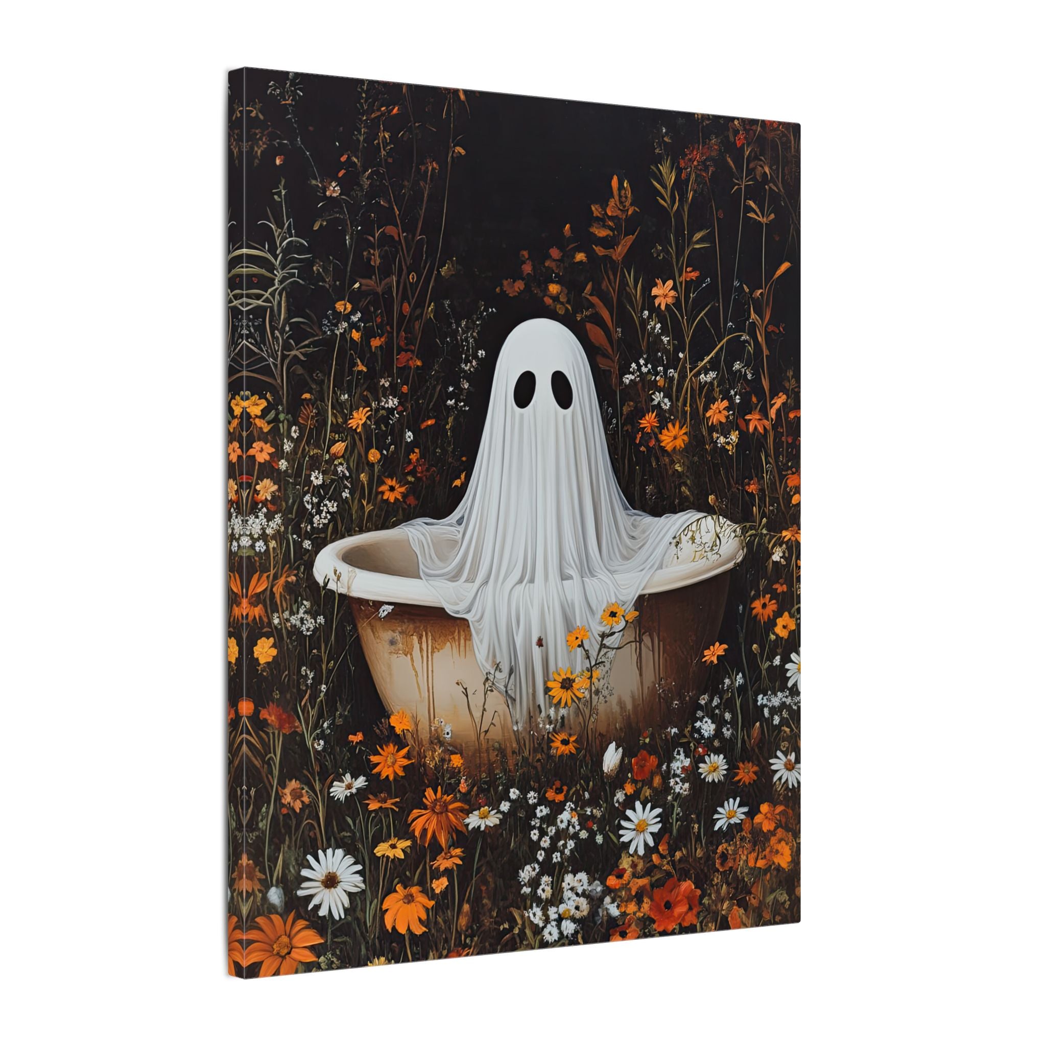 .75" Matte Canvas - Wildflower Bathtub Ghost
