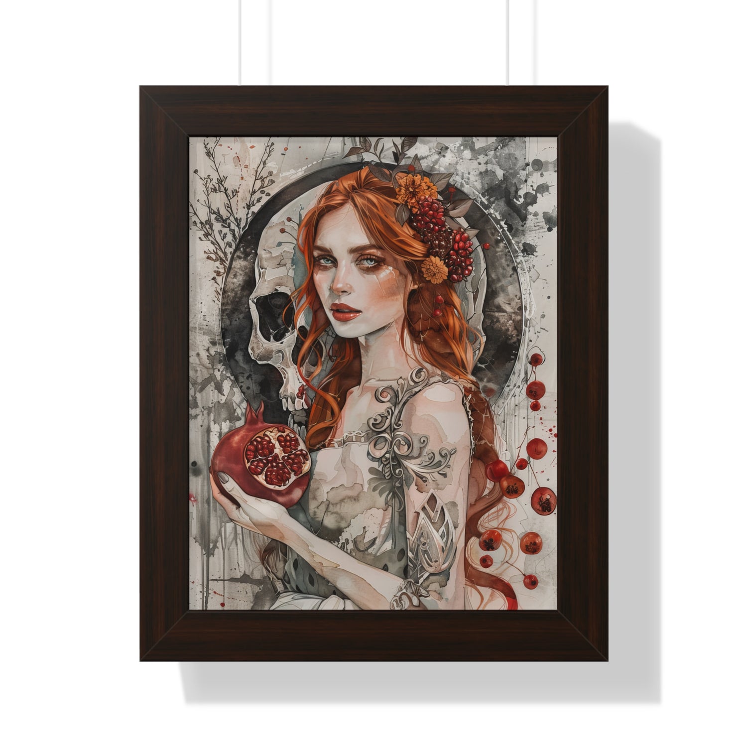 Framed Paper Print - Persephone’s Pomegranate Curse