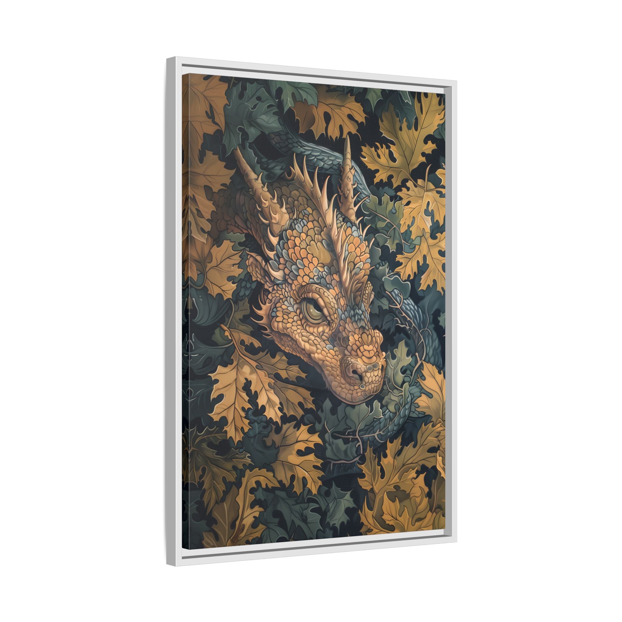 Framed Canvas - Enchanted Forest Dragon