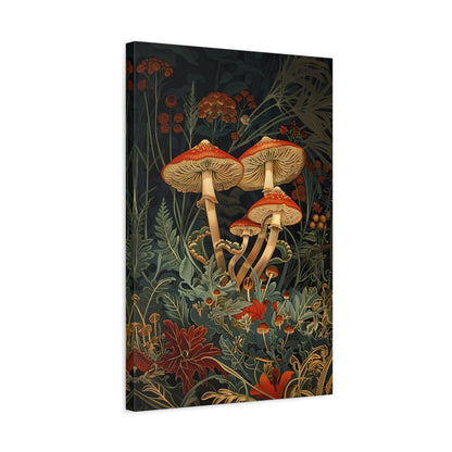 1.25" Matte Canvas - Elegant Mushroom Reverie