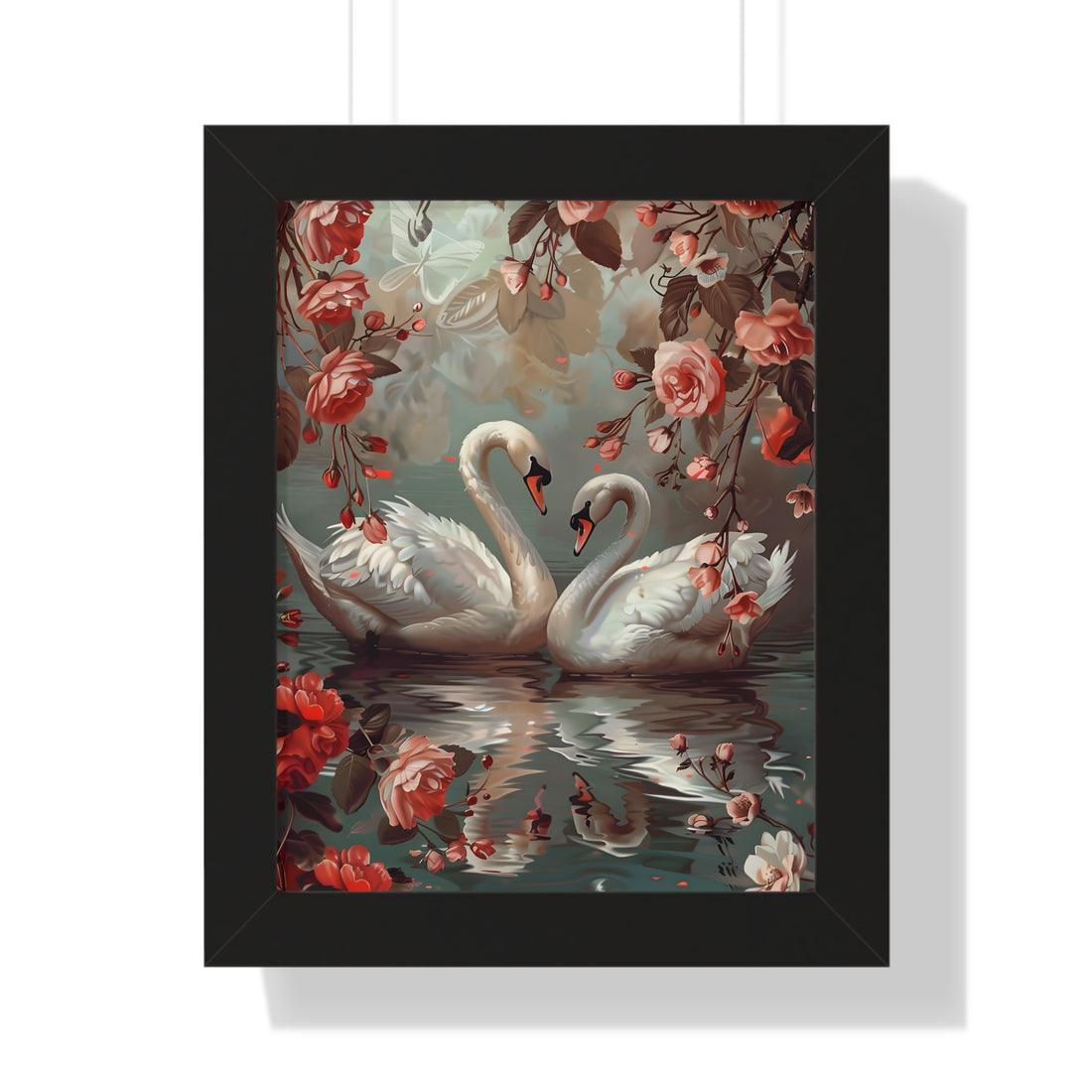 Framed Paper Print - Swans&