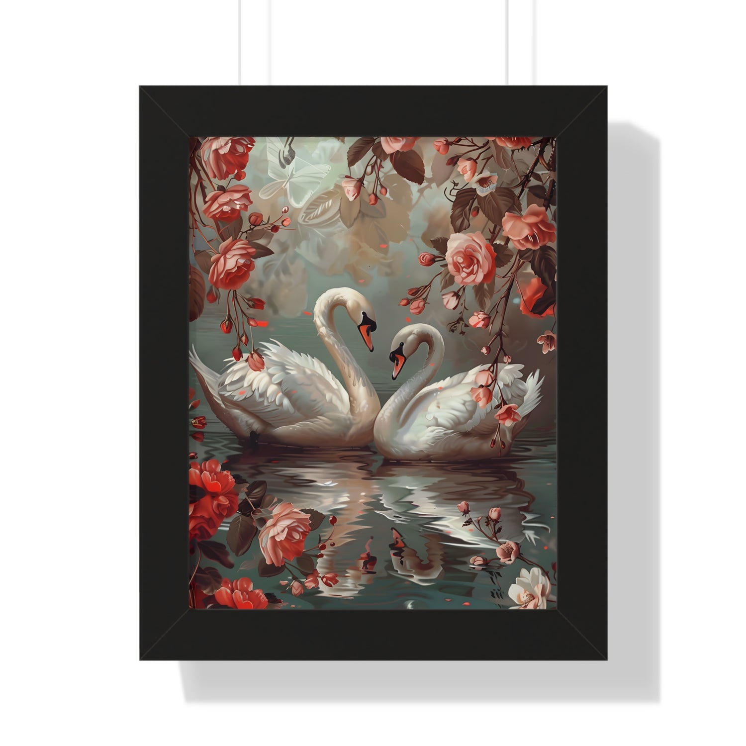 Framed Paper Print - Swans&