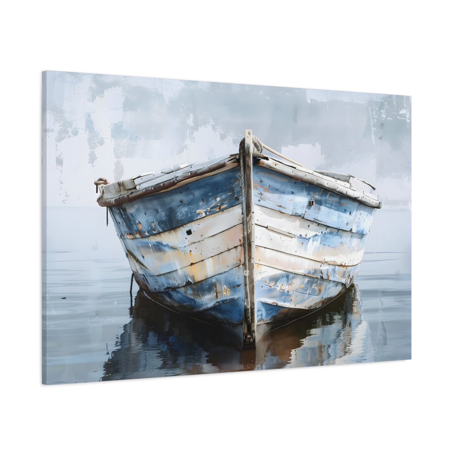 1.25" Matte Canvas - Weathered Harbor Boat