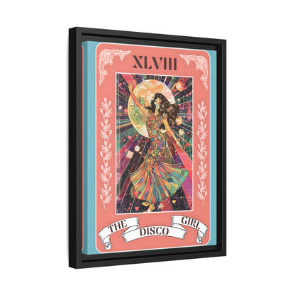 Framed Canvas - The Disco Girl