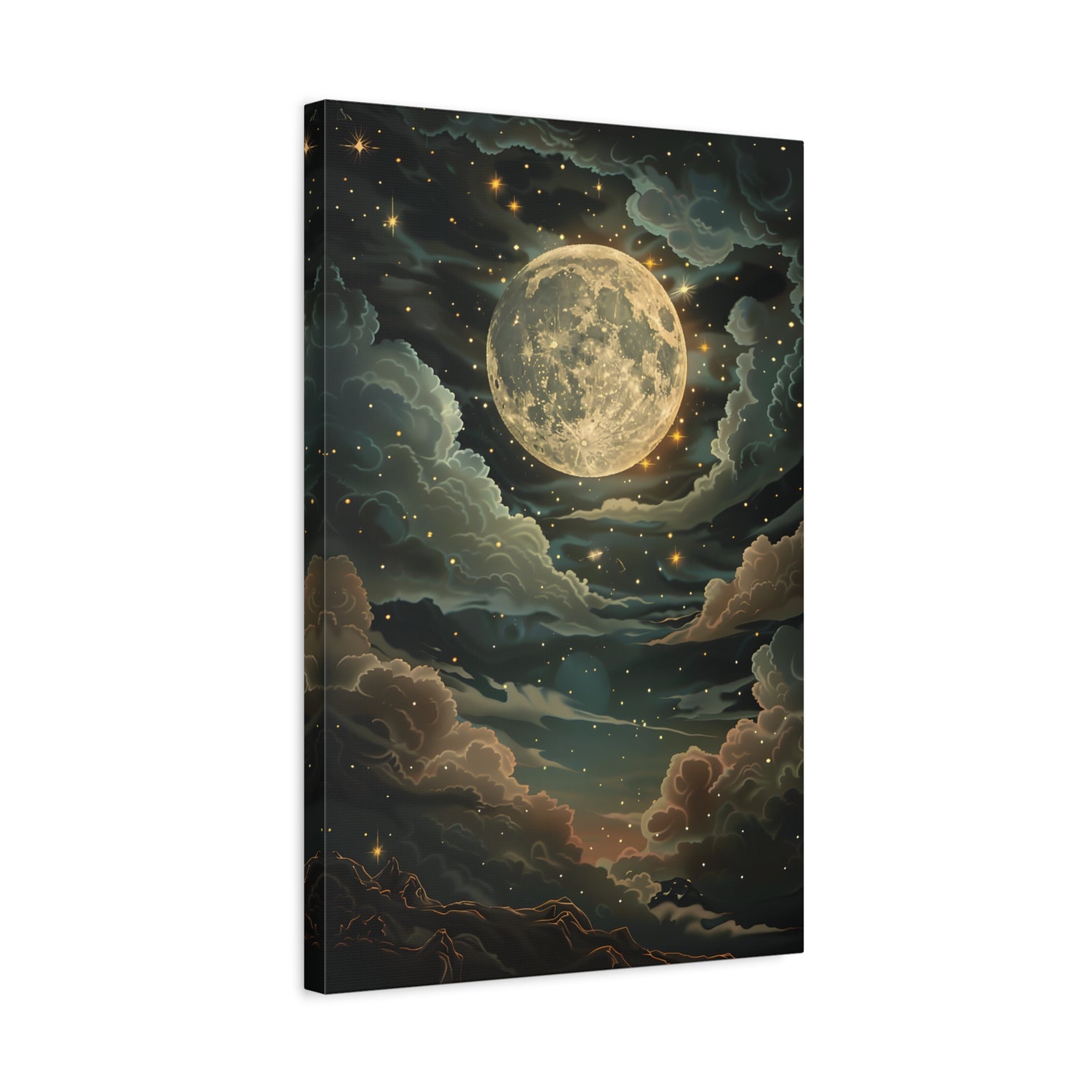 1.25" Matte Canvas - Enchanting Lunar Glow